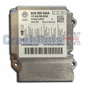 AUDI Q3 8U0959655A Airbag ECU Crash Data Reset