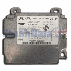 HYUNDAI KONA 95910-K4300 A012R636 Airbag ECU Crash Data Reset