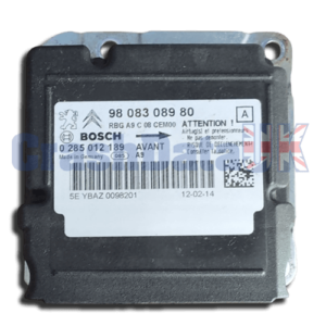 PEUGEOT 2008 9808308980 0285012189 Airbag ECU Crash Data Reset