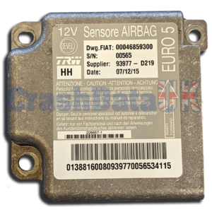 CITROEN RELAY 00046859300 Airbag ECU Crash Data Reset