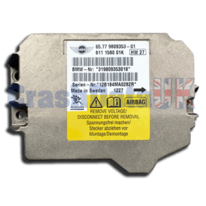 MINI COOPER 65.77 9809353-01 611158001K Airbag ECU Crash Data Reset